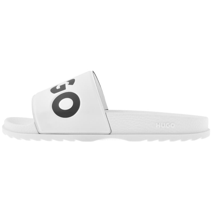 Hugo boss sliders black and white deals
